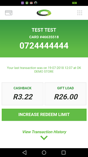 Infinity Rewards Card Screenshot 1