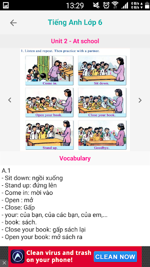 Tieng Anh Lop 6 - English 6 Screenshot 2