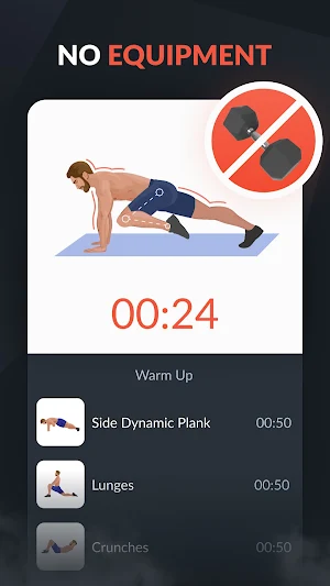 Full body workout for men - Bodyweight workout Screenshot 2