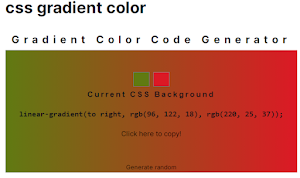 css gradient color Screenshot 1