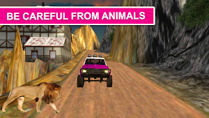 Pink Lady Offroad Mountain Jeep Driver Simulator Screenshot 3