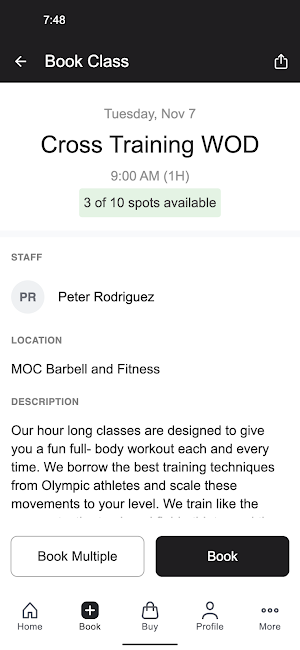 MOC Barbell and Fitness Screenshot 2
