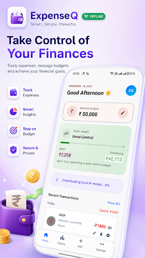 ExpenseQ:Budget ExpenseTracker Screenshot 0