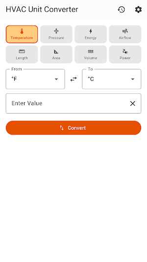 HVAC Unit Converter - Tools Screenshot 1