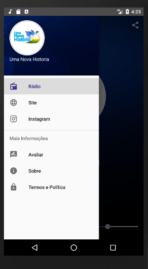 Web Rádio Uma Nova História Screenshot 3