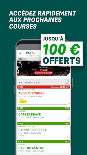 PMU Hippique – Courses, Turf, Quinté, Tiercé, Pari Screenshot 0