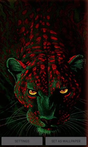 Green Leopard Live Wallpaper Screenshot 0