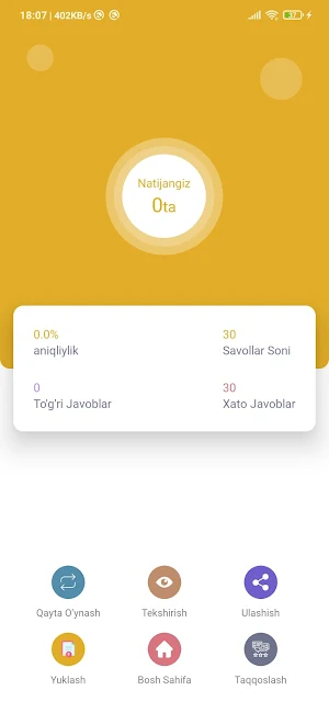 Ona Tili Adabiyotdan Testlar Screenshot 2