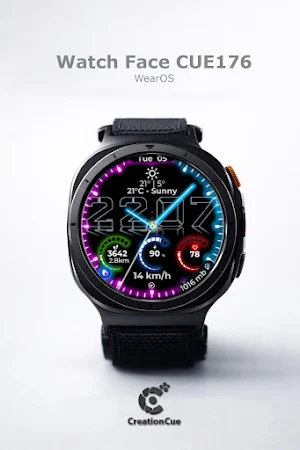 Hybrid Watch Face CUE176 Screenshot 2