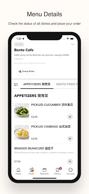 Bento Cafe GA Screenshot 1