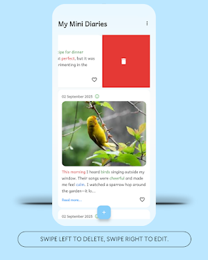 Mini Diary Screenshot 2