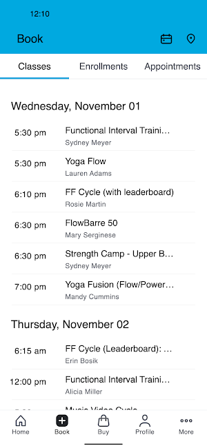 Flow Fitness Seattle Screenshot 1