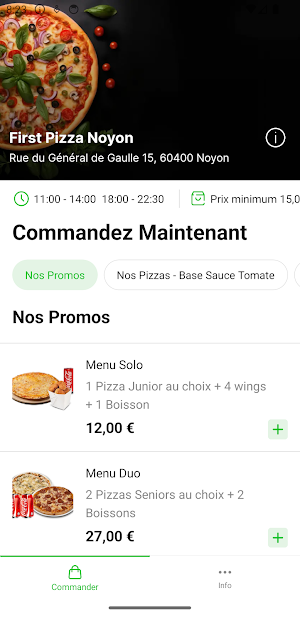 First Pizza Noyon Screenshot 1