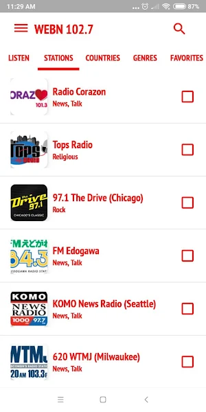 WEBN 102.7 Screenshot 3