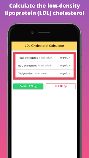 LDL Cholesterol Calculator - Cholesterol Tracker Screenshot 0