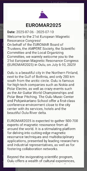 EUROMAR2025 Oulu, Finland Screenshot 2