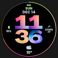 Night 22D - Digital Watch Face