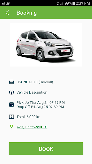 Zipcar Iceland Screenshot 1