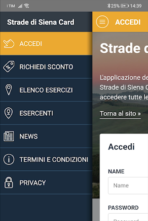 Strade di Siena Card Screenshot 0