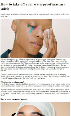 How Remove Waterproof Mascara Screenshot 1