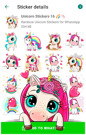 Unicorn Stickers for WhatsApp Screenshot 2