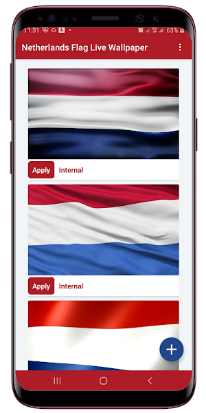 Netherlands Flag Waving Live Wallpaper Screenshot 0