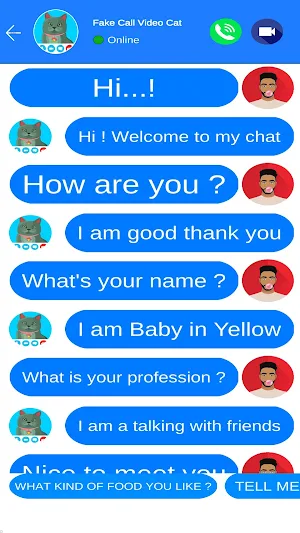 Fake Call Video Cat Screenshot 2