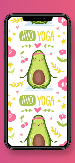 Cute Avocado Wallpaper HD Screenshot 2