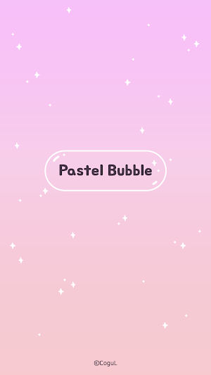카카오톡 테마 - 파스텔 버블_보라 핑크 (카톡테마) Screenshot 0