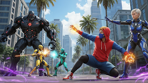 Spider Hero Crime Rescue City Screenshot 0