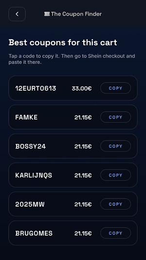 The Coupon Finder Screenshot 0