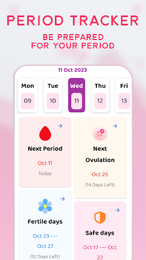 Period Tracker Ovulation Days Screenshot 2