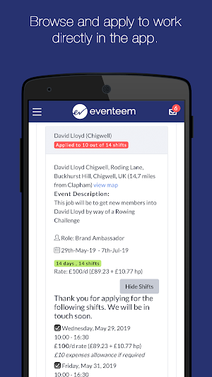 Eventeem Staffing Screenshot 0