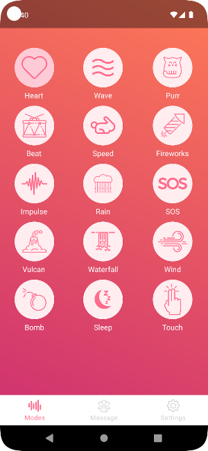 Vibrating body massager Screenshot 1