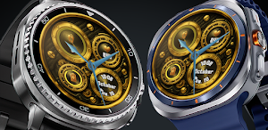 Ancient Gold Hybrid Watch Face Screenshot 0