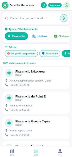 SeneHealth Locator Screenshot 1