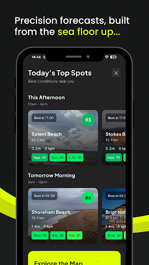 4Shor - Water sports forecasts Screenshot 1