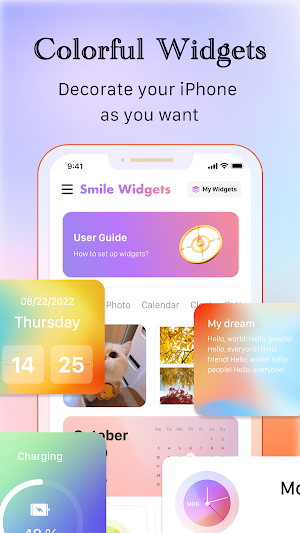 Smile Widgets&Screen Beautify Screenshot 1