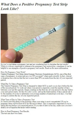 Pregnancy Tests Tutorial Screenshot 3
