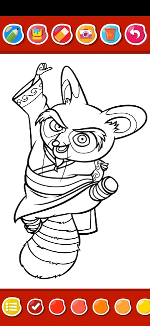 KungFuu Panda Coloring Screenshot 2