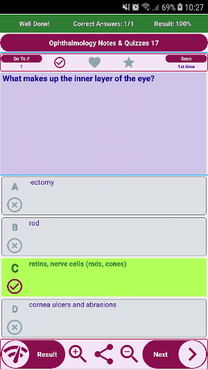 Ophthalmology Exam Review concepts, notes and quiz Screenshot 2
