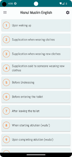 Hisnul Muslim English Screenshot 2