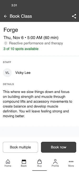 Reactive Performance & Therapy Screenshot 2