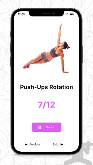 Chest Workout - No Equipment Screenshot 2