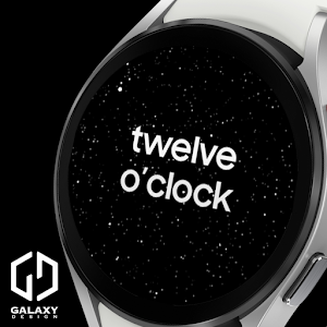Galaxy Text Time: Watch Face Screenshot 0