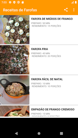 Receitas de Farofas Screenshot 2