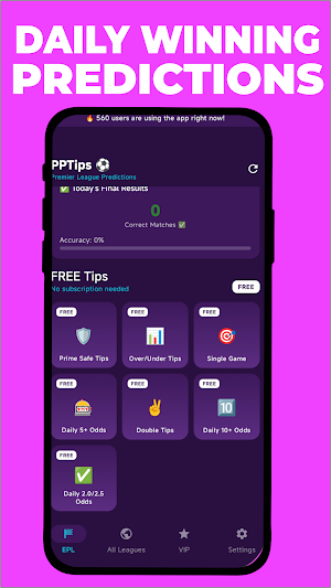 Football Predictions: PPTips Screenshot 1