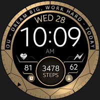 Gold Motivation watch face