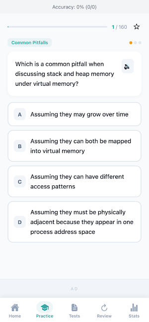 Virtual Memory Concepts Drills Screenshot 1