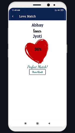 Love Calculator Screenshot 1